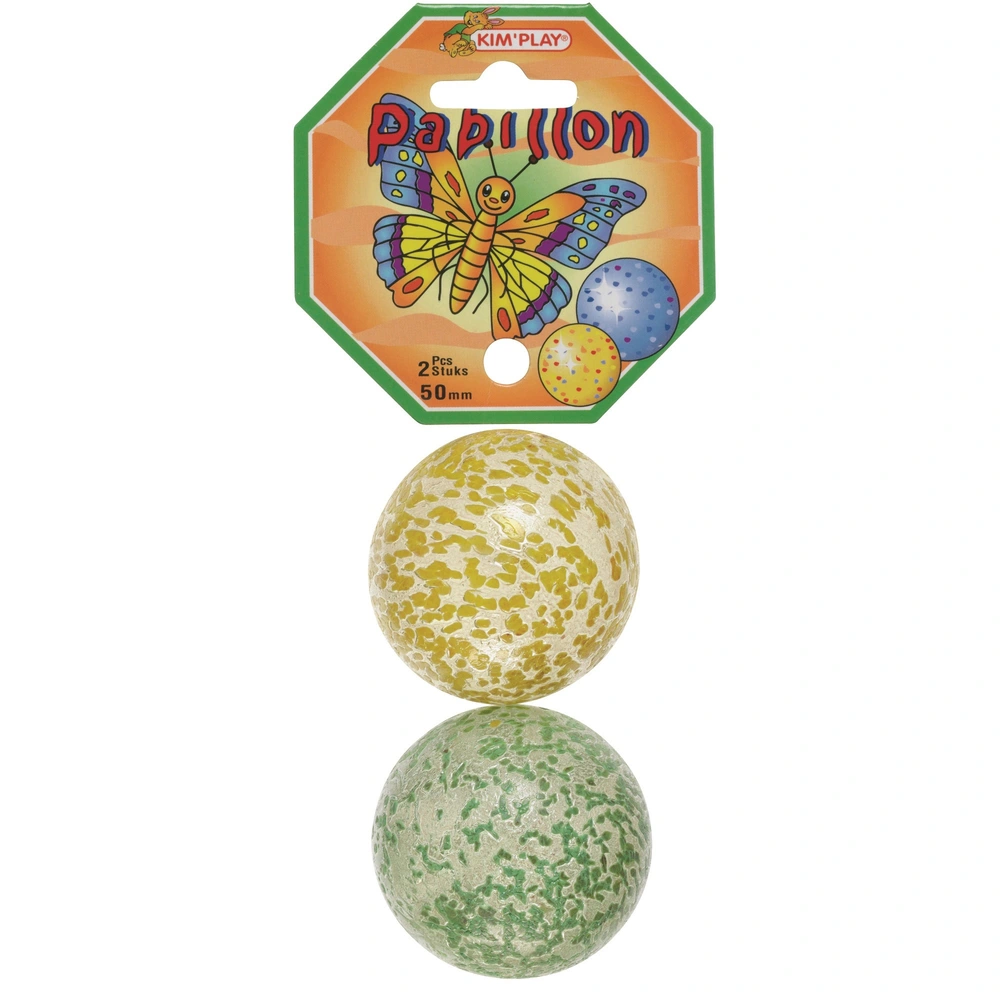 2 Mammouths Billes Perroquet En Verre 50 Mm – MesBilles – Billes Géantes Pour Collection Ou Déco
