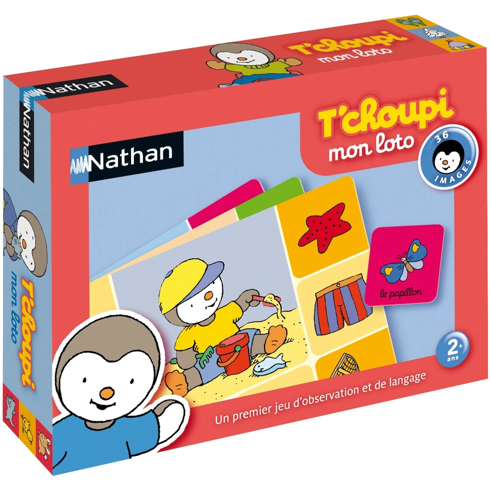Nathan Gioco Di Pesca Magnetica T'choupi, Con 12 Pesci E 2 Canne, Per Bambini, Primo Gioco