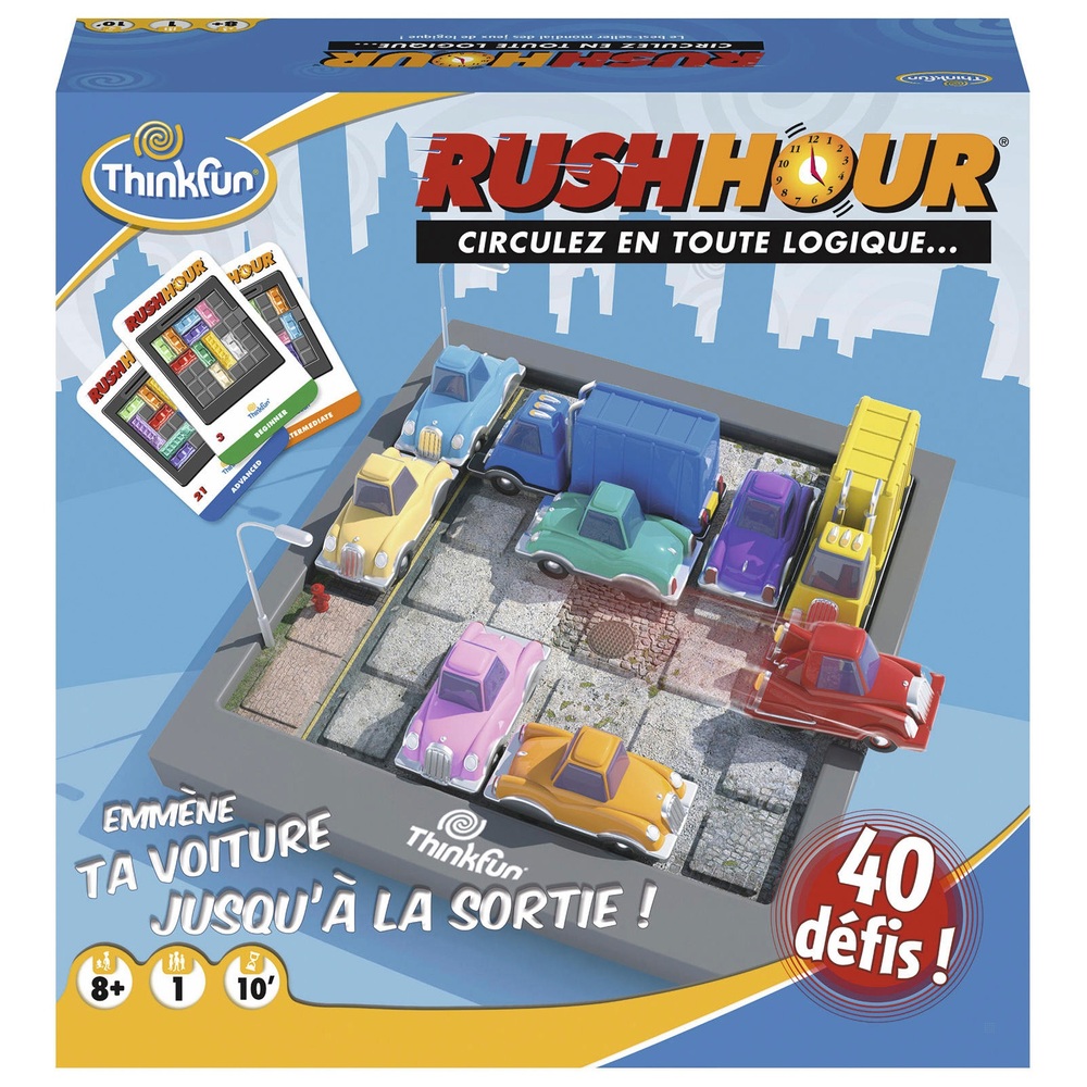 Jeu De Stratégie Rush Hour Et Kit De Cartes D'extension à Prix Carrefour