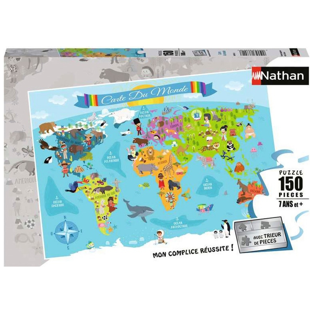 Nathan puzzle 60 p - Les animaux des océans, Puzzle enfant, Puzzle Nathan, Produits