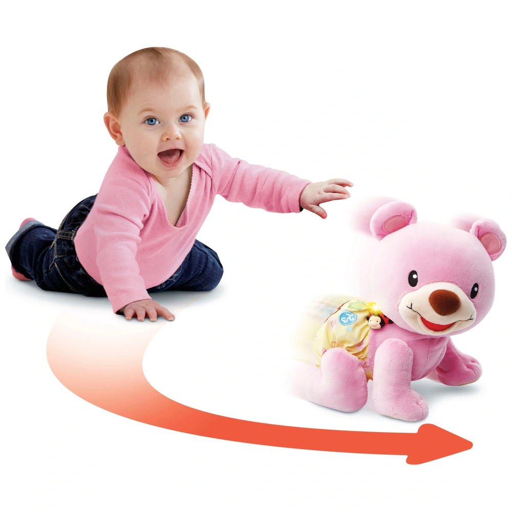 Rose - Ours en peluche électrique pour enfants, Jeu cache-cache, Joli