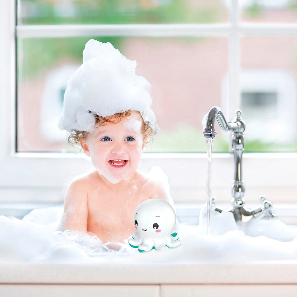Jouet De Bain Chicco Billy La Pieuvre - Pour Bébés 6 Mois à 3 Ans - Avec 5 Poissons Colorés Et Effet Pluie - Développe La Motricité