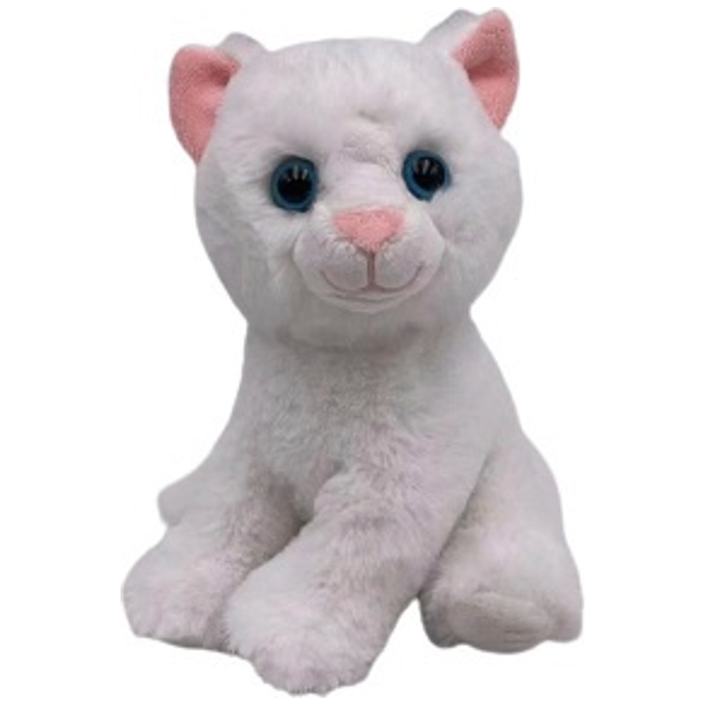 peluche chat blanc