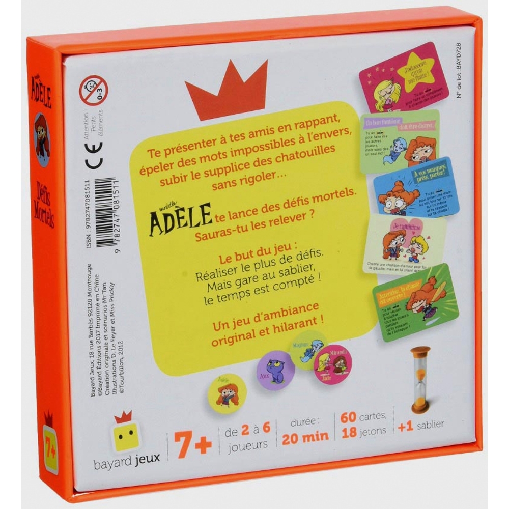 Jeu Mortelle Adèle Défis mortels : Chez Rentreediscount Cadeaux & Jeux