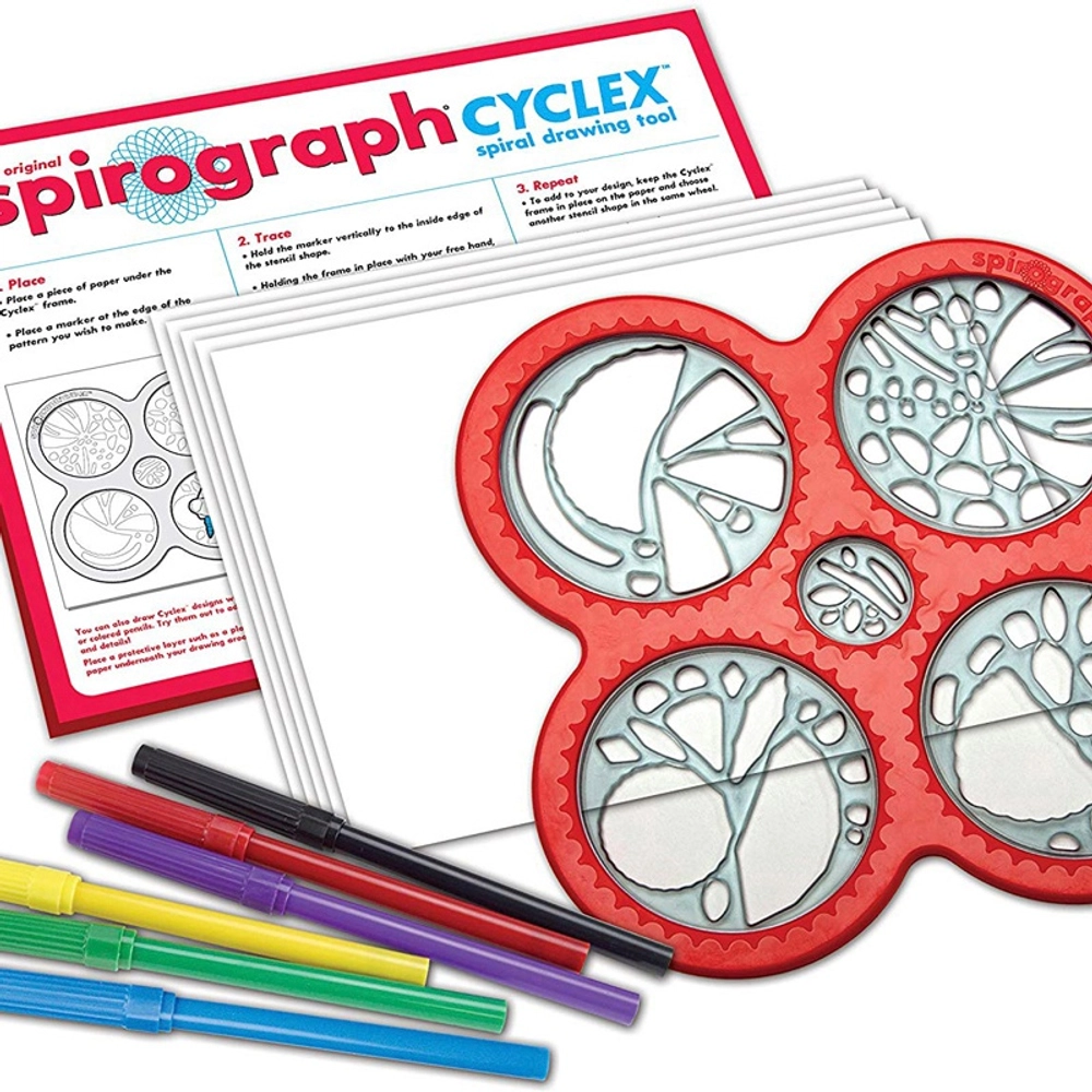 Silverlit Spirograph Coffret à Dessin – Set De 30 Pièces – Création De Spirales Géométriques – Dès 8 Ans – Loisirs Créatifs