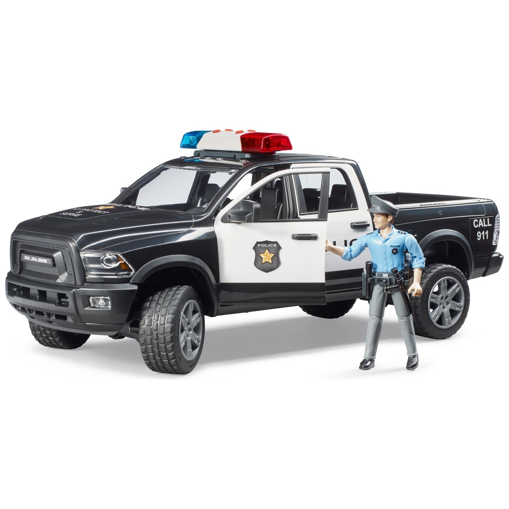 Bruder Voiture De Police Ram 2500 Avec Policier Smyths Toys France 4214