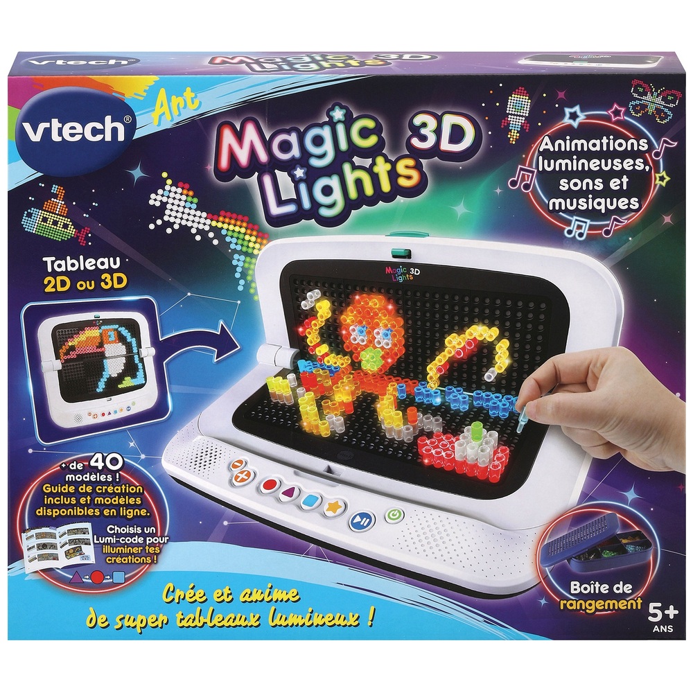 VTech - Tableau Lumineux Interactif Magic Lights 3D