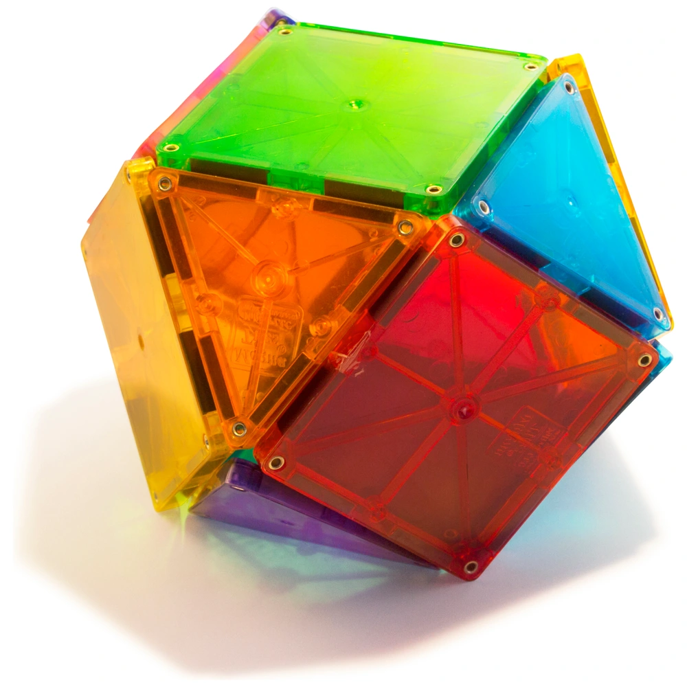 MAGNA-TILES Construction Set Clear Colours 32 Pieces | Smyths Toys UK