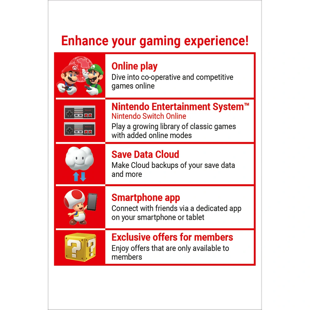 Nintendo Switch Online 12 Month Family Membership Digital Download