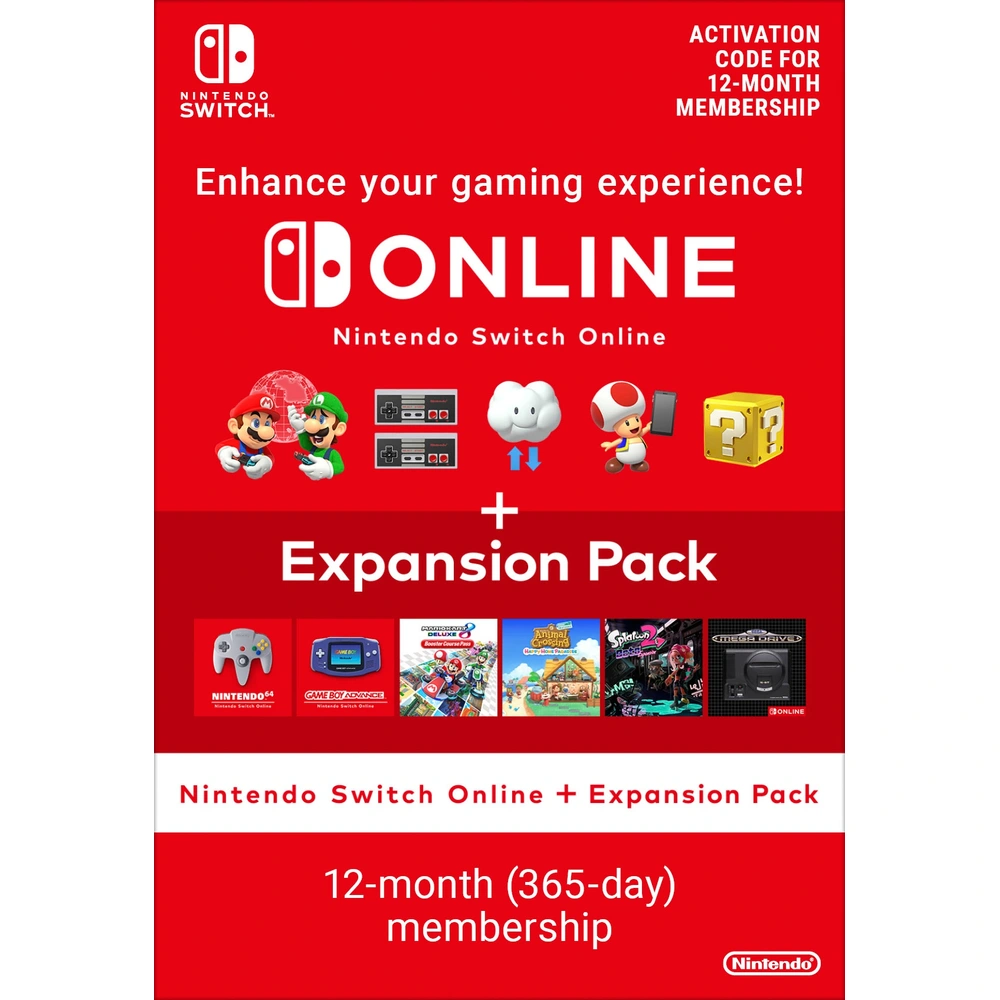 Nintendo Switch Online 12 Month Individual Membership Expansion